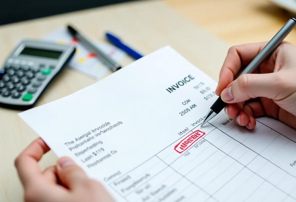 invoice correction